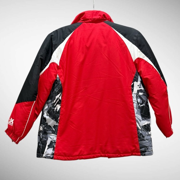 ZeroXposur Boys Youth Winter Ski Jacket Red Black Size M 10/12 No Hood - Picture 7 of 12